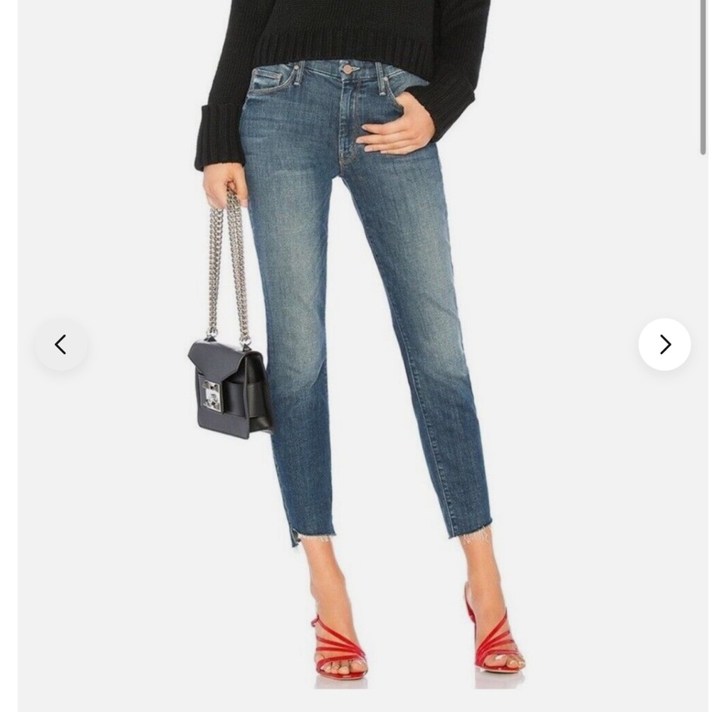 Mother denim the looker ankle step fray can’t leave it alone size 24